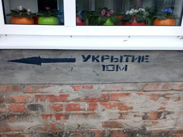 В станице Багаевской возле подвалов появились надписи со словом «Укрытие»