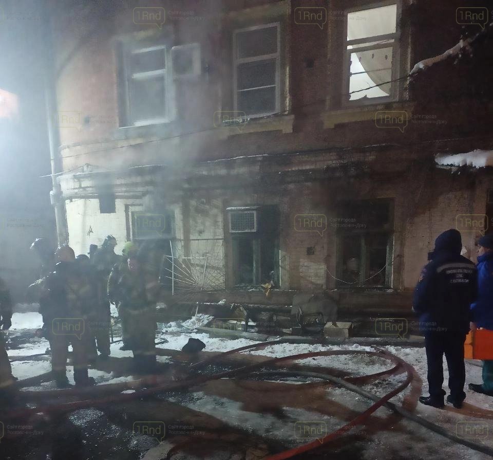 Пожар на Суворова, 8 в Ростове, Фото очевидца